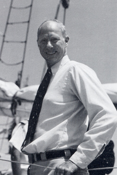 SEA’s founding director, Corwith “Cory” Cramer, on WESTWARD, 1976.